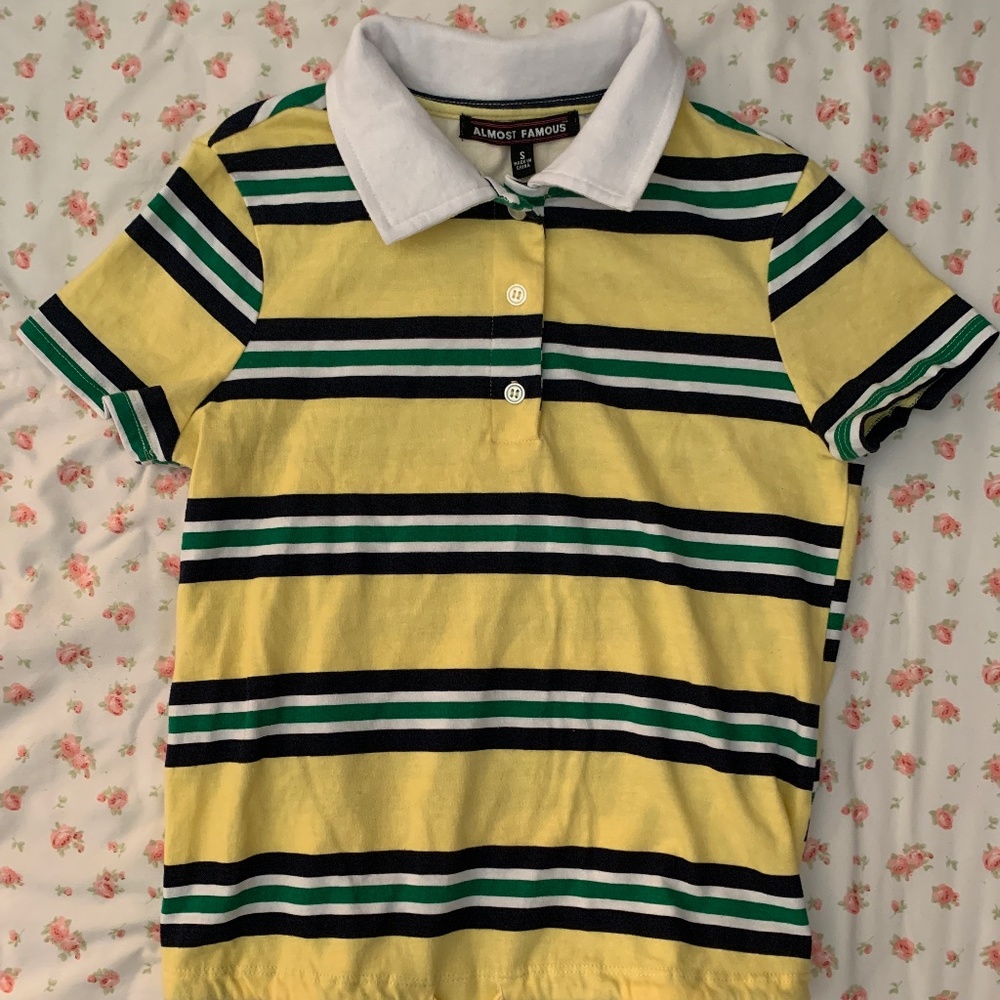 Almost Famous striped polo